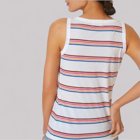 t.la Anthropologie Assorted Stripe Scoop-Neck Layering Tank Top - Picture 3 of 8